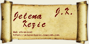 Jelena Kezić vizit kartica